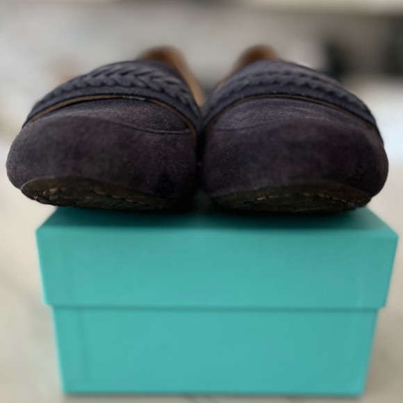Born Blue Suede Loafer braided sz 6.5 - Picture 6 of 9